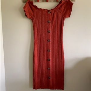 Rust Color Dress